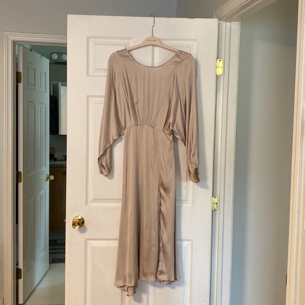 ASTR the Label Dolman Sleeve Satin Dress - Size S